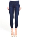 L Agence Margot High Rise Skinny Crop In Marino Blue In Multi