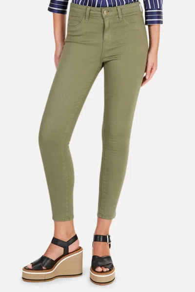 L Agence Margot High Rise Skinny Jeans Pants In Basil In Green