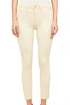 L Agence L'agence Woman Jeans Ivory Size 24 Cotton, Polyester, Elastane In White