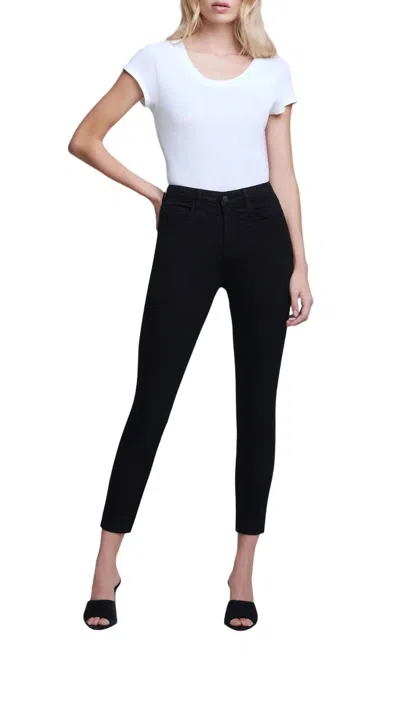 L Agence Margot Skinny Jeans In Black