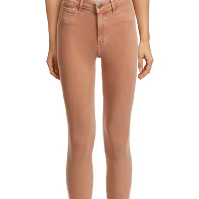 L Agence Margot Skinny Jeans In Brown
