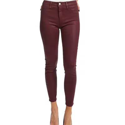 L Agence Margot Skinny Jeans In Red