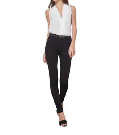 L Agence Marguerite High Rise Skinny Jean In Noir In Black