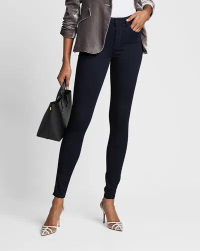 L Agence Marguerite High-rise Skinny Jeans In Black