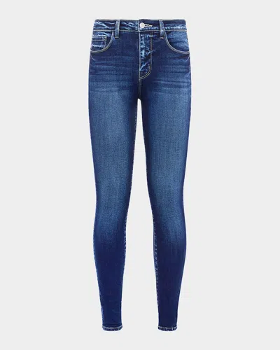 L Agence Marguerite High-rise Skinny Jeans In Columbia