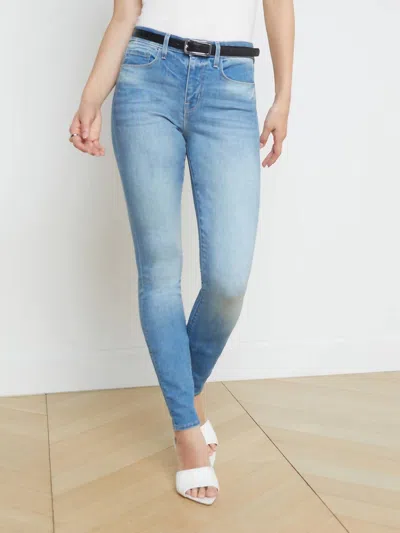 L Agence Marguerite Jeans In Alamo In Blue