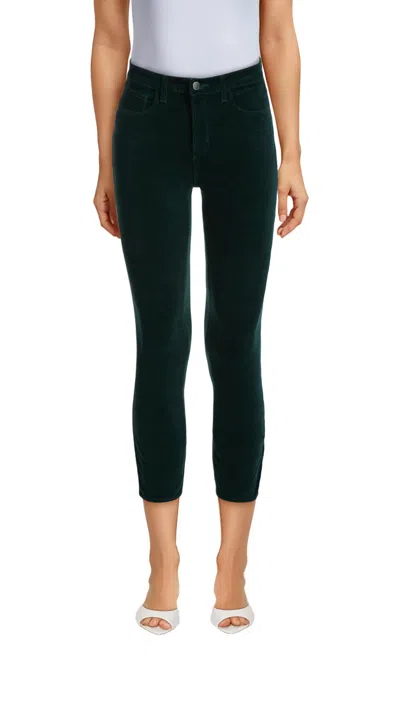 L Agence Marguerite Skinny Jeans In Green