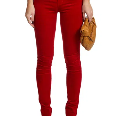 L Agence Marguerite Skinny Jeans In Red