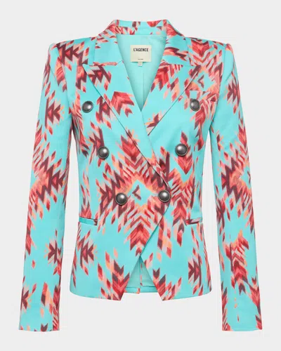 L AGENCE MARIE DOUBLE-BREASTED BLAZER