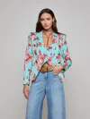 L Agence Marie Slim-fit Blazer In Multi