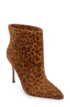 L Agence Mariette Pointed Toe Bootie In Leopard