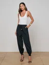 L Agence Krista Tapered Jean In Black