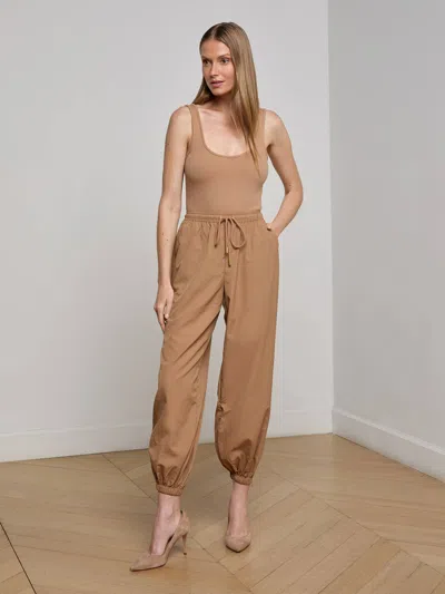 L Agence Mariko Jogger In Brown