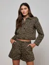 L'agence Marla Cropped Jacket In Green