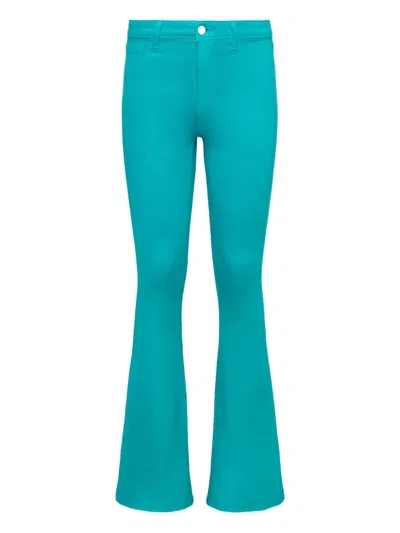 L Agence Marty Cotton Jeans In Blue