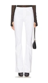 L Agence Marty High Rise Flare Jeans In White