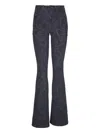 L'agence Marty High Rise Flare Jean In Grey Mediterranean In Gray