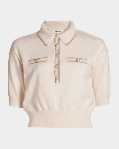 L Agence Masaki Short-sleeve Sweater