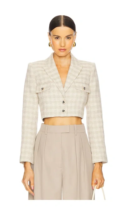 L AGENCE MAURA CROPPED JACKET
