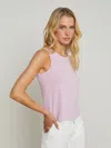 L Agence Mikaela Cotton Tank In Pink