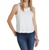 L Agence Mikaela Love You Tank Top In White In White