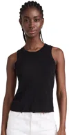 L Agence L'agence Mikaela Cotton Tank Top In Black