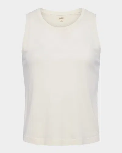L Agence Mikaela Tank Top In White