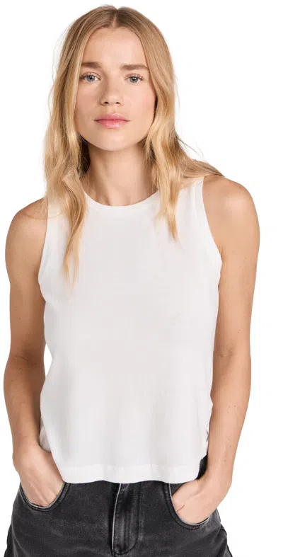 L Agence Mikaela Tank Top White