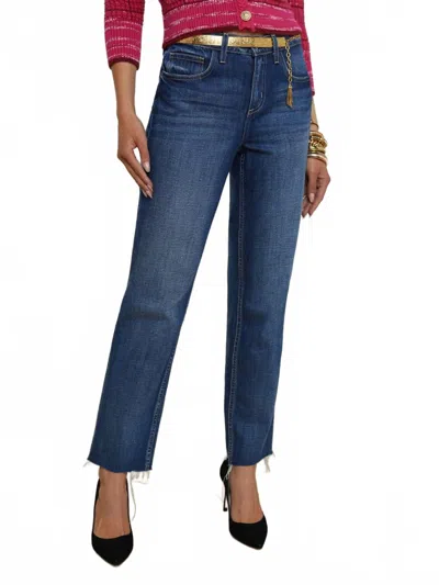 L AGENCE MILANA LOW RISE STOVEPIPE JEANS IN ARCO