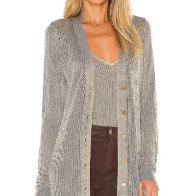 L Agence Millie Cardigan In Brown