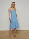 L Agence Mitzy Denim Dress In Blue