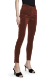 L Agence Monique Ultrahigh Waist Skinny Jeans In Nubuck