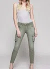 L AGENCE MONTGOMERY SKINNY CARGO PANTS IN GREEN