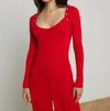 L Agence Nara Set In Scarlet Red