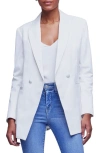 L'agence Women's Nellie Oversized Double-breasted Blazer In Ivory/je T'aime