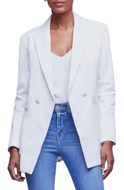 L Agence Women's Nellie Oversized Double-breasted Blazer In Ivory Je Taime