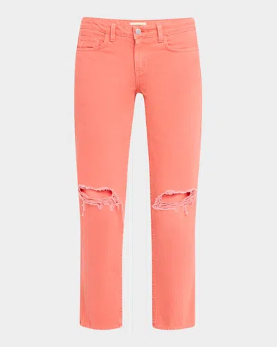L AGENCE NEVIA LOW-RISE SLOUCHY STRAIGHT JEANS