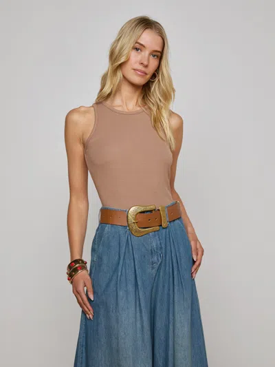 L Agence Nia Tank In Brown
