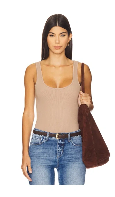 L Agence Nica Scoop Neck Tank Bodysuit