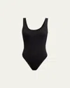 L Agence Nica Scoop-neck Tank Bodysuit In Black