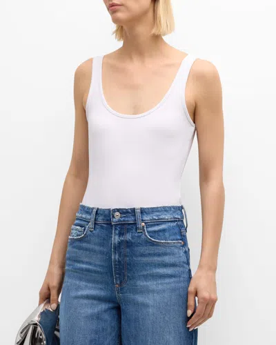 L AGENCE NICA SCOOP-NECK TANK BODYSUIT