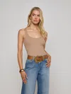 L Agence Adira Scoopneck Tank Top In Cappuccino In Brown