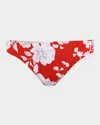 L Agence L'agence Nicole Ikebana Bikini Bottoms In Rouge