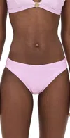 L Agence Nicole Solid Classic Bikini Bottoms In Light Violet