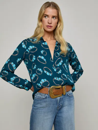 L Agence Nina Silk Blouse
