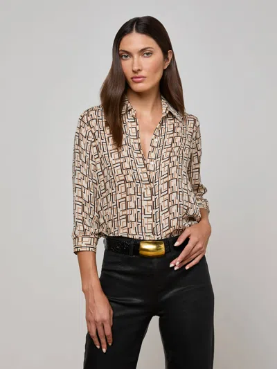 L Agence Nina Silk Blouse