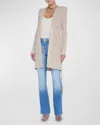 L Agence Noe Double-breasted Cardigan In Pecan