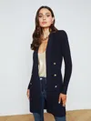 L AGENCE NOE DOUBLE-BREASTED CARDIGAN
