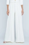 L'agence Nova Pleated Pant In White