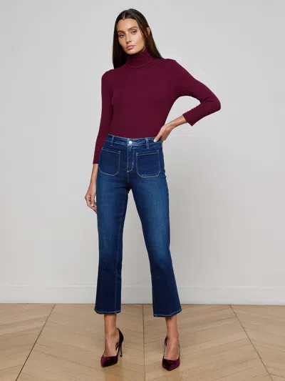 L'agence Noya Hr Patchpkt Slm Flr In Blue